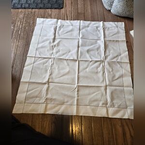 Elegant White Antique Square Tablecloth